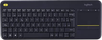 Logitech K400 Plus Wireless Touch TV Keyboard with Easy Media Control and Built-In Touchpad