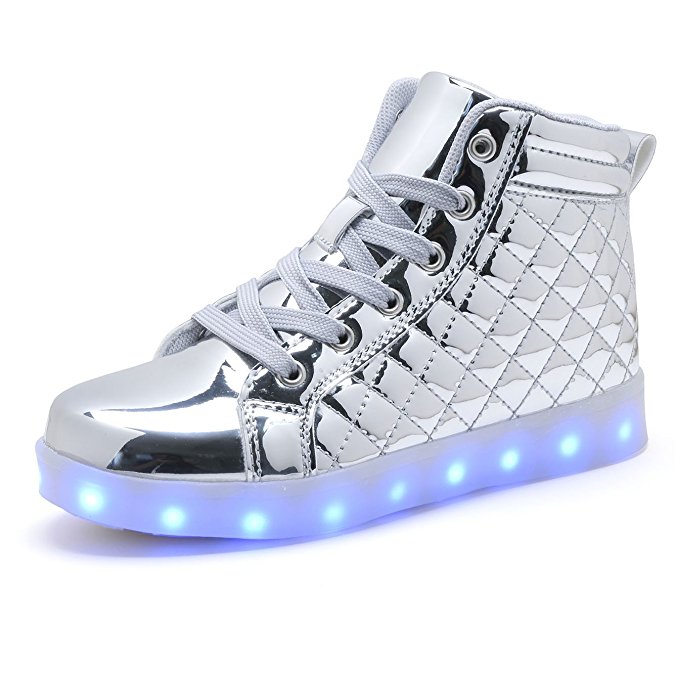 COODO Kids Boys Girls LED Light Up Shoes Flashing Sneakers(Toddler/Litter Kids)