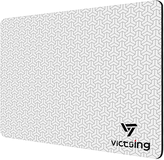 VicTsing Mouse Pad, 3D Textured Precise Hard Mouse Pad with Non-slip Rubber Base, Extend Battery Life up to 50%, Fast and Accurate Control for High DPI Gaming, Compatible with ALL DPI Mice for Both Work & Gaming - 10.2x8.3x0.12inch (26×21×0.3cm)