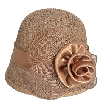 Women's Derby Church Dress Cloche Hat British Sinamay Bucket Hat C227