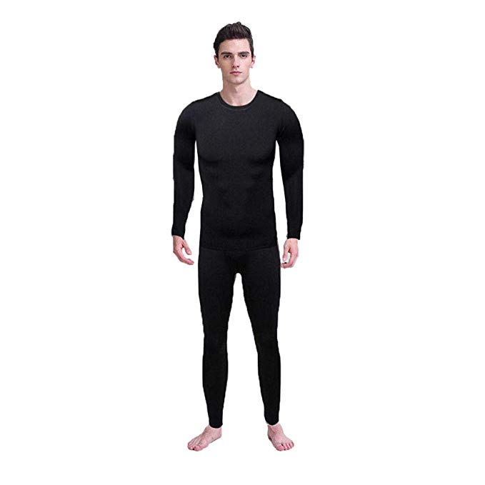 Mens Thermal Underwear Set - Cold Weather Long Johns Warm Top and Bottom Base Layer Ski Thermal Set
