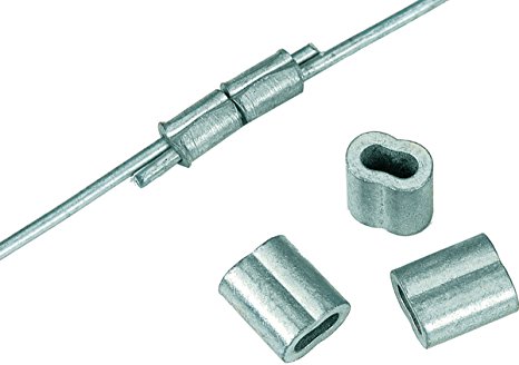DARE PRODUCTS 3385/834 198627 Crimp Sleeve For Wire (50 Pack), Silver