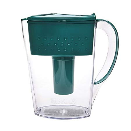 Brita Space Saver Water Filter Pitcher, Turquoise