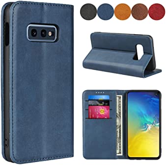 Samsung Galaxy S10e Wallet Case, SailorTech Premium PU Leather Protective Folio Flip Cover with Stand Feature and Built-in Magnet 3-Slots ID&Credit Cards Pockets for Galaxy s10e case（5.8"）-Navy Blue