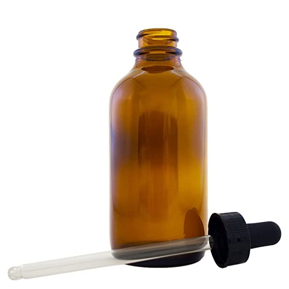 4 fl oz Amber Glass Bottle with Glass Dropper (Single) - GreenHealth