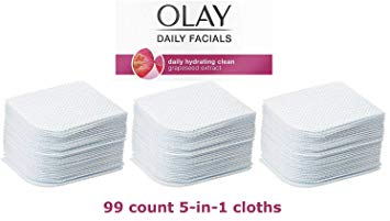 Olay Daily Facial 5-in-1 Water Activated Facial Cleansing Cloths 99ct