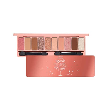 ETUDE HOUSE Play Color Eyes Rose Wine | Vivid 10 Color Eye Shadow Palette that Consists of Matte, Shimmer and Jelly Glitter Texture Shadows | Kbeauty