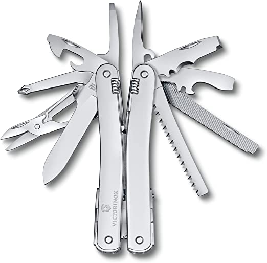 Victorinox Swiss Tool Spirit MX Silver Multitool with Nylon Pouch