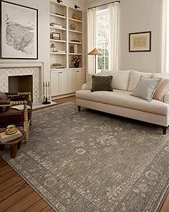 Loloi Chris Loves Julia Louisa Collection LOI-04 Lagoon/Ivory 7'-10" x 10', .38" Pile Height, Area Rug