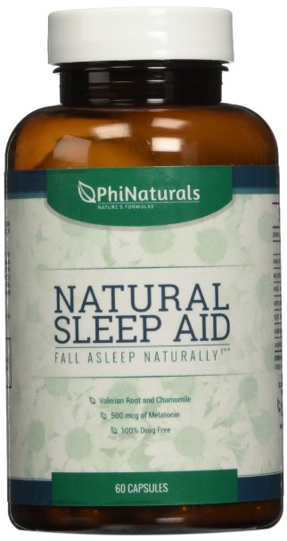 Natural Sleep Aid - Remedy with Melatonin and Valerian Root - Phi Naturals