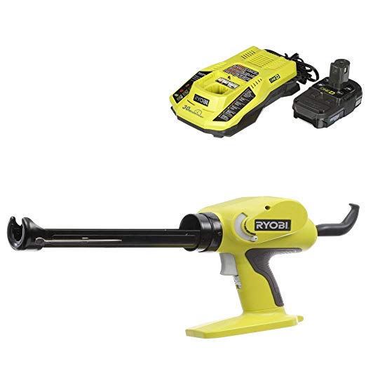 Ryobi 18-Volt ONE  Power Caulk and Adhesive Gun with charger and battery