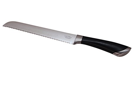 8" Bread Knife, Stainless Steel Serrated Blade from A Cut Above Cutlery, Bread and Cake Slicer with Forged, Full Tang Construction, Multipurpose Kitchen Knife