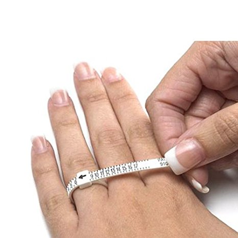 PEACOCK Ring Gauge (1-17 USA Sizes) / Multisizer Economical Ring Sizer Gauge for Men & Women / Check Ring Size @ Home