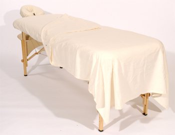 Massage Table Flannel Cotton 3-piece Luxury Spa Sheet Set Linens