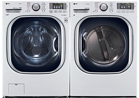 Power Pair Special-LG Turbo Series Ultra-Capacity Laundry System with Steam*PURE WHITE COLOR*(WM4270HWA_DLEX4270W)
