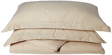 Elegant Comfort 1500 Thread Count Wrinkle Resistant Egyptian Quality 3-Piece Duvet Cover Set, Full/Queen, Ivory