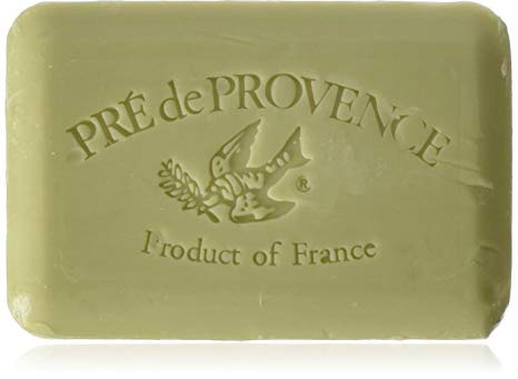 Pre de Provence Artisanal French Soap Bar Enriched with Shea Butter, Quad-Milled For A Smooth & Rich Lather (250 grams) - Green Tea