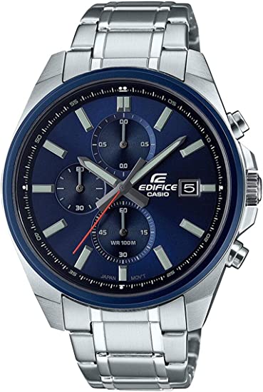 Casio Men's Chronograph Quartz Watch with Stainless Steel Strap EFV-610DB-2AVUEF