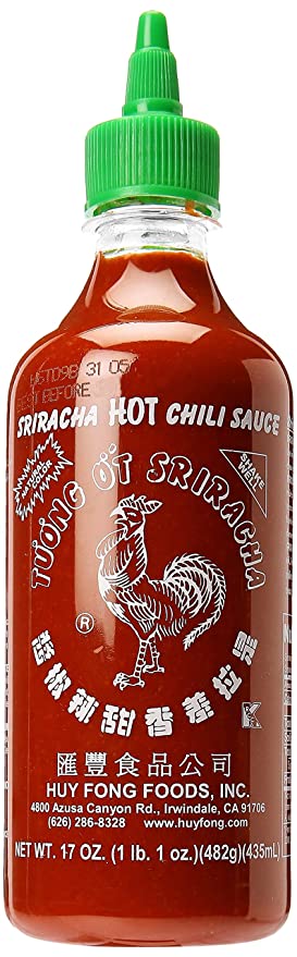 Huy Fong Foods Sriracha Chili Sauce, 17 oz, Set of 2