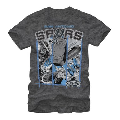Marvel NBA Avengers San Antonio Spurs Mens Graphic T Shirt - Fifth Sun