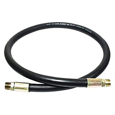 Apache 98399064 1/4" x 18" 2-Wire Hydraulic Hose Male x Male Assembly