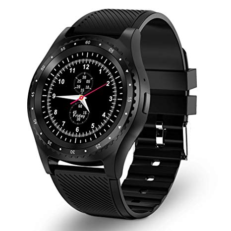 Smart Watch, SIM and TF Card Slot Bluetooth Smartwatch Waterproof IP67 Fitness Tracker Watch Support Sleep Monitor Incoming Call Information reminder Compatible with Android IOS phone For men women