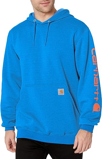 Carhartt Men's Loose Fit Midweight Logo Sleeve Graphic Sweatshirt Closeout