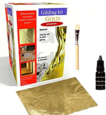 Gold Leaf kit 100 sheets 8cm