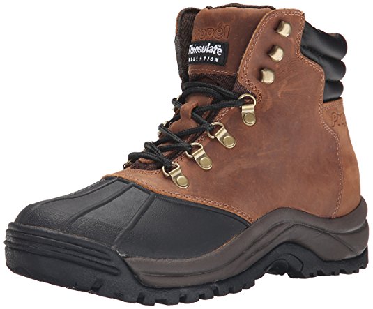 Propet Men's Blizzard Midcut Boot,Brown/Black,12 5E US