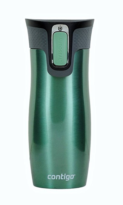 Contigo Autoseal West Loop Travel Mug with Open-Access Lid, 16oz - Greyed Jade