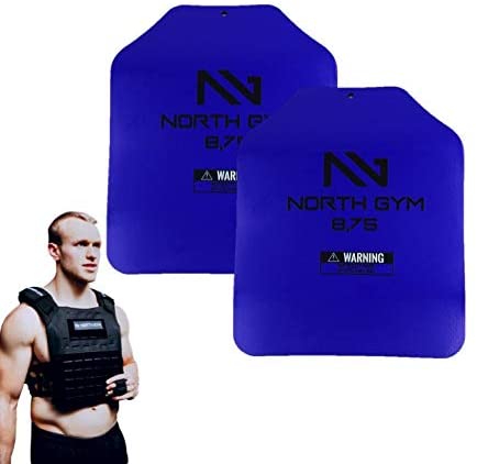 Northgym 3D Weight Plates 14,20,30 lbs - Additional Weight for Weight Vests and Plate Carrierss, Ergonomic Shape, Optimized Weight Distribution, Powder-Coated