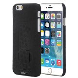 iPhone 6 Case - Exact Apple iPhone 6 47 Case KickDRAW Series - Slim Kickstand Shell Case With Swivel Holster for Apple iPhone 6 47-inch Black