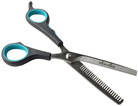 Dog Thinning Shears For Small To Medium Sized Dogs - Sharp Stainless Steel Hybrid Grooming Scissors, Perfect For Blending and Finishing Coats.