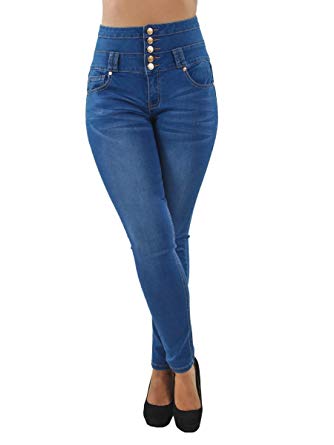 Colombian Design Butt Lift Levanta Cola High Waist Skinny Jeans (ML1)