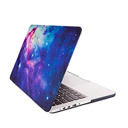 Macbook Pro 13 with Retina Display Case, Topinno Hard Case Print Frosted for MacBook Retina 13 inch (Model: A1425/A1502) - NebulaII Pattern Rubber Coated Hard Shell Case Cover&Keyboard Cover Skin