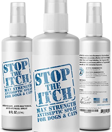 Emmy's Best Stop The Itch Maximum Strength Chlorhexidine Spray for Dogs and Cats