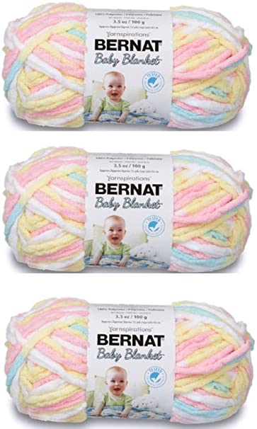 Bernat Baby Blanket Yarn (3-Pack) Pitter Patter 161103-03616