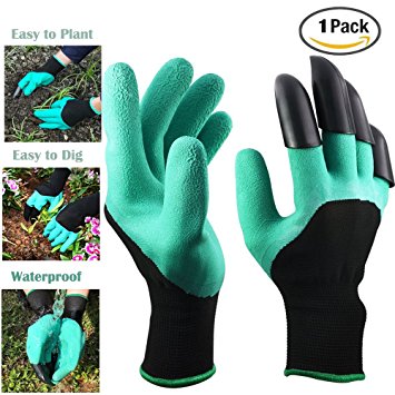 Garden Genie Gloves- Ultimate Sensitivity Working Gloves for Digging & Planting ,Gardening,Cleaning,Restoration Work, Easy to Dig & Plan ,Right Hand Sturdy Claws ,Unisex ,1 Pair