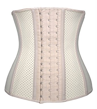 YIANNA Women's Underbust Latex Sport Girdle Waist Training Corset Hourglass Body Shaper