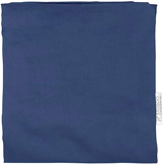 Relax Home Life Wedge Pillowcase Designed To Fit Our 7.5" Bed Wedge 25"W x 26"L x 7.5"H, Hypoallergenic 100% Egyptian Cotton Replacement Cover, Fits Most Wedges Up To 27"W x 27"L x 8H" (Dark Blue)