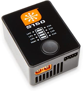 Spektrum Smart S150 AC/DC RC Battery Charger (LiPo, LiIon,LiHV, NiMH), 1x50W: SPMXC1070,Black