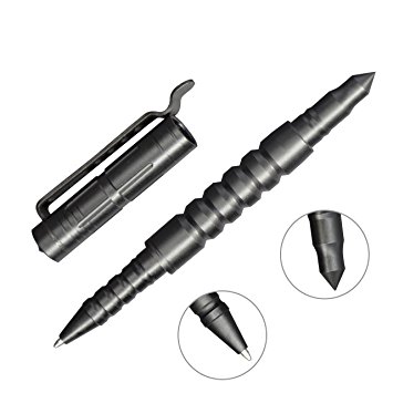 Tactical Pen Aircraft Aluminum Self Defense Tools Solid Multifunction Pen with Glass Breaker/Good Appearance for Home Defense/Survival Tool/Perfect Gift