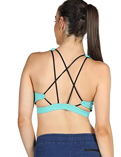 icyzone Sports Bra for Women - Women's Workout Clothes, Strappy Sports Bra, Yoga Tops, Exercise Tops