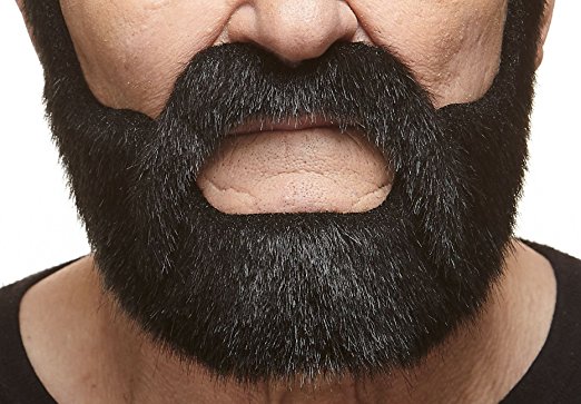 Mustaches nobleman Fake Beard, Self Adhesive