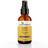 100 PURE Virgin MOROCCAN ARGAN Oil Organic Natural Cold Pressed and Certified by Ecocert USDA Best Essential Oil Moisturizer For Skin Hair Body Split Ends Nails 1 YEAR Money Back Guarantee