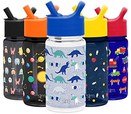 Simple Modern Summit Kids Tritan Water Bottle with Straw Lid Sippy Cup - Dishwasher Safe Tumbler Travel Mug Flask