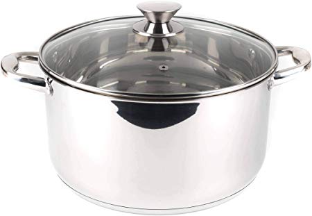 Russell Hobbs Classic Collection Casserole Pan, Stainless Steel, Silver, 28 cm
