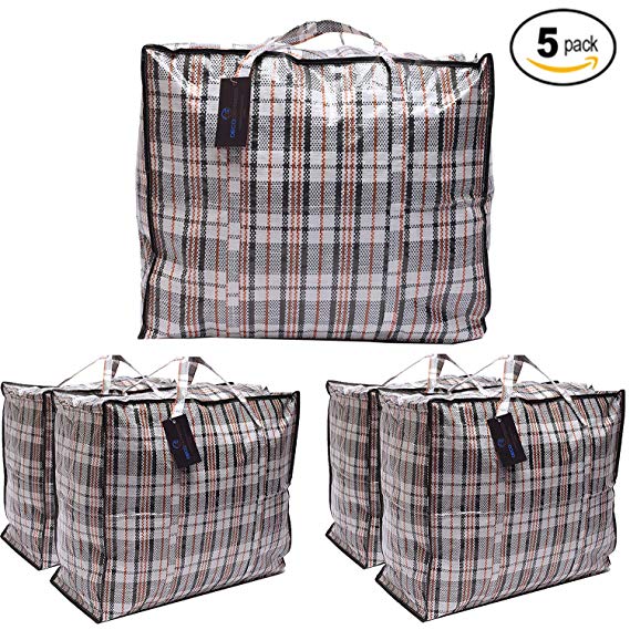 DECO EXPRESS Xtra Large Laundry Bags Moving Storage Bag 5 Bags