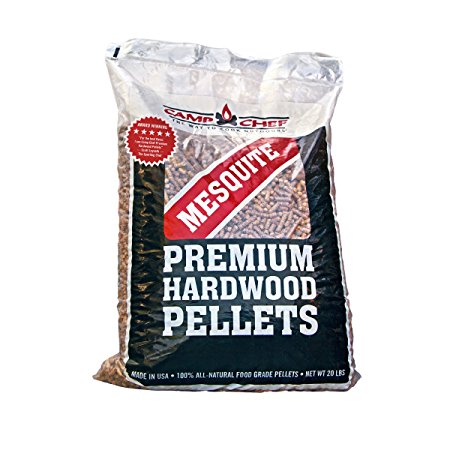 Camp Chef Bag of Premium Hardwood Mesquite Pellets for Smoker, 20 lb.