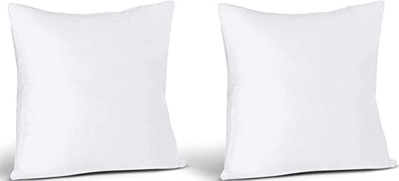 C Stores - 17” x 17” Cushion Inner Pads Square Insert Fillers- Pack of 2 (43 x 43 cm) Anti-Allergy